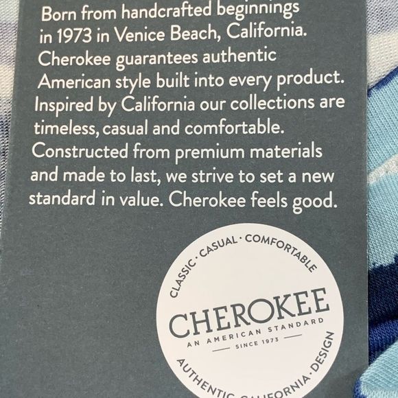 Cherokee Blue Striped Cold Shoulder Dress Size SM - Picture 3 of 5